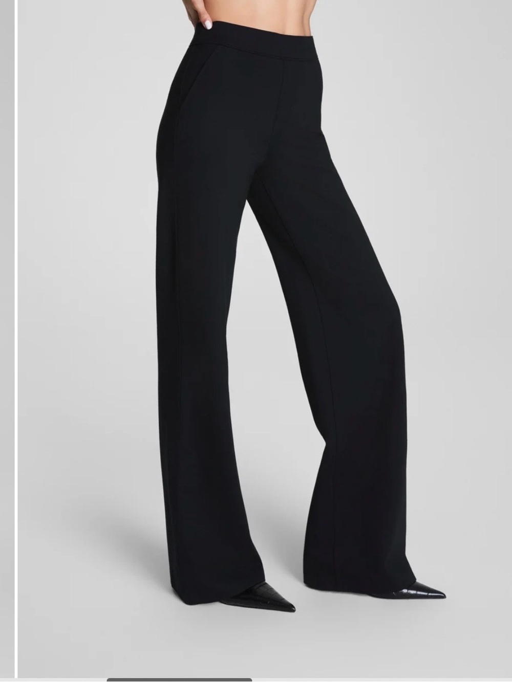 SPANXsupersmooth PerfectFit Ponte Wide Leg Pant Black M